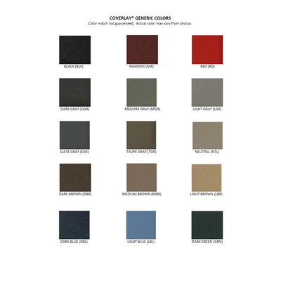 Coverlay Door Panel Insert ABS Plastic Red, Lifetime limited warranty 17-96-RD