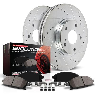Powerstop Brake Disc & Pad Kit Z23 Evolution Sport Series, Rear, 3-year / 36000-mile limited warranty K6969