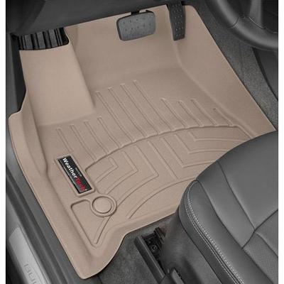 Weathertech Floor Mats Made of Rubberized Thermoplastic Polyolefins Tan Molded Liner FloorLiner Series, Front Row, 4512691