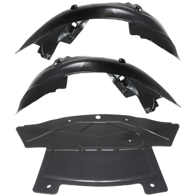 Replacement Fender Liner, Front, Driver & Passenger Side, 1-year unlimited-mileage warranty KIT-021419-05
