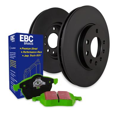 EBC Brake Disc and Pad Kit S11 Greenstuff 2000 RK Premium Rotors, Rear, S11KR1483