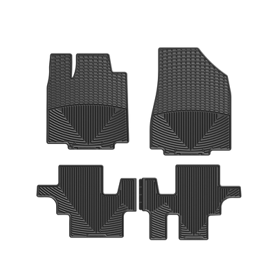 Weathertech Rubber Floor Kit Made of Rubberized Thermoplastic Elastomer Black, Front & Rear, 10-year limited warranty WTCB307136