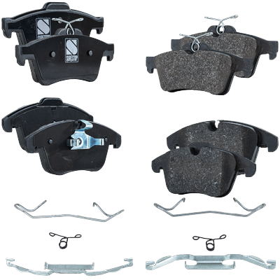 SureStop Brake Pad Set Pro-Line Series, Front & Rear, 3-year or 36,000-mile limited warranty SET-STPSSCP1241-4-D