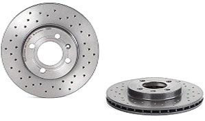 Brembo Brake Disc Xtra Series, Front, Driver or Passenger Side, 2-year limited warranty 09.5166.1X