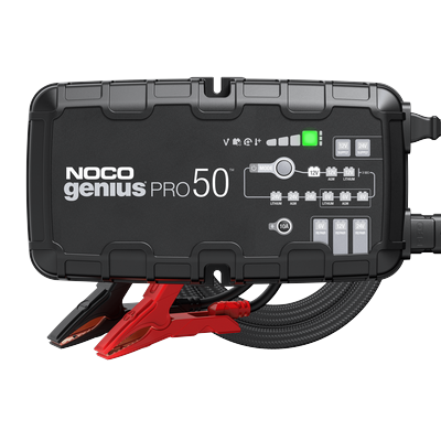 Noco Battery Charger, nan, 1 Year Limited Warranty GENIUSPRO50