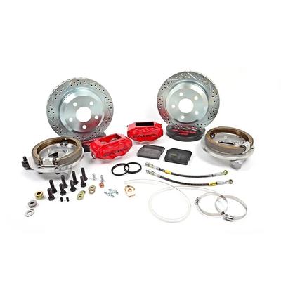 Baer Brakes Big Brake Kit Gloss Silver High Temperature Painted Caliper SS4 Series, Rear, 1 Year Limited Warranty 4262249S