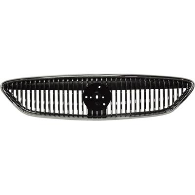 Replacement Grille Assembly Plastic Chrome Shell with Black Insert Grille, 1-year unlimited-mileage warranty REPM070112