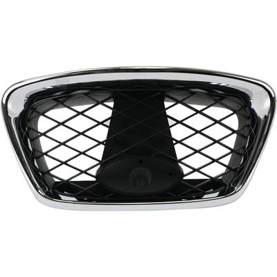 Replacement Grille Assembly Plastic Chrome Shell with Paintable Insert Grille, Center, 1-year unlimited-mileage warranty REPS070127