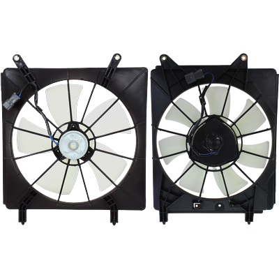 Replacement Cooling Fan Assembly Radiator & A/C Condenser Fan, Driver Passenger Side, 1-year unlimited-mileage warranty SET-CF-052