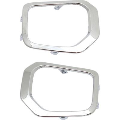 Replacement Fog Light Trim Chrome, Front, Driver & Passenger Side, 1-year unlimited-mileage warranty SET-REPT108021