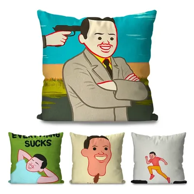 Joan Cornella Zonzo Comics Kunst-Kissenbezug, quadratisches Kissen, Schlafzimmer, Sofa, Freizeit, Image