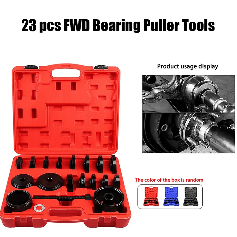 23-teiliges Radlager-Abzieher-Werkzeugset mit Schiebeschrauben, Radlager-Press-Set zum Entfernen und Installieren des Vorderradantriebslagers Image