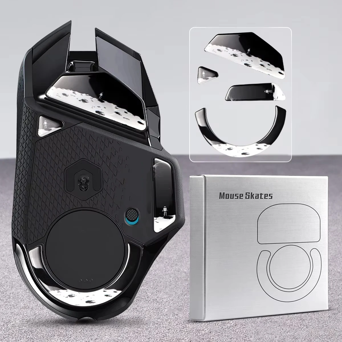 Glas-Maus-Skates für Logitech G502 Lightspeed kabellose Maus-Fußpolster, glatt, langlebig, schlankere Herstellung aus gehärtetem Glas Image