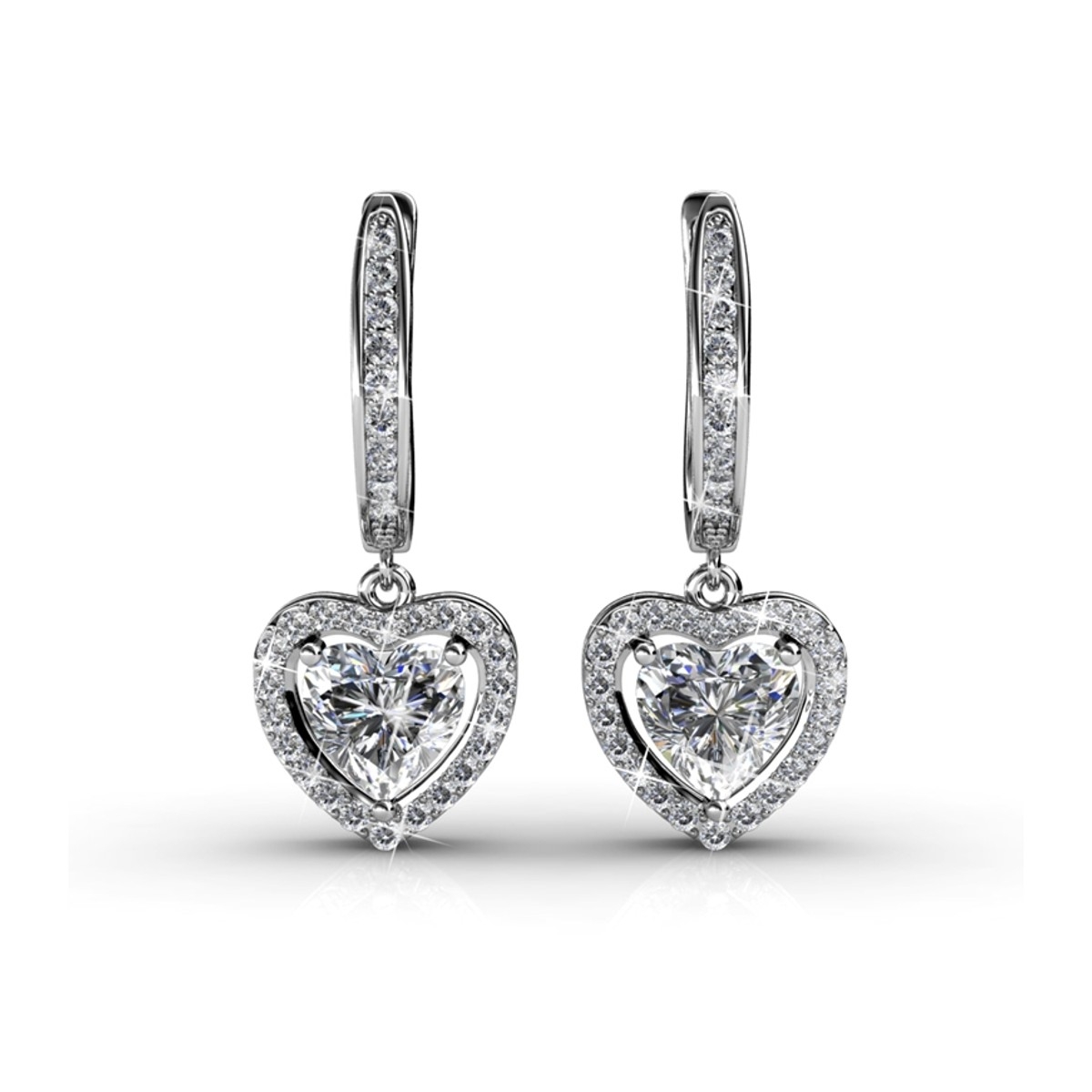 Only Love Ohrringe - Silber und Kristall