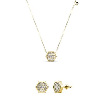 Sechseck-Sets - Gold und Kristall Image