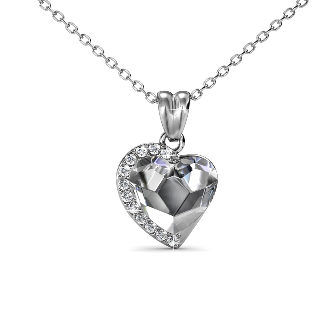 Anhänger „Fond Love“ – Silber und Kristall