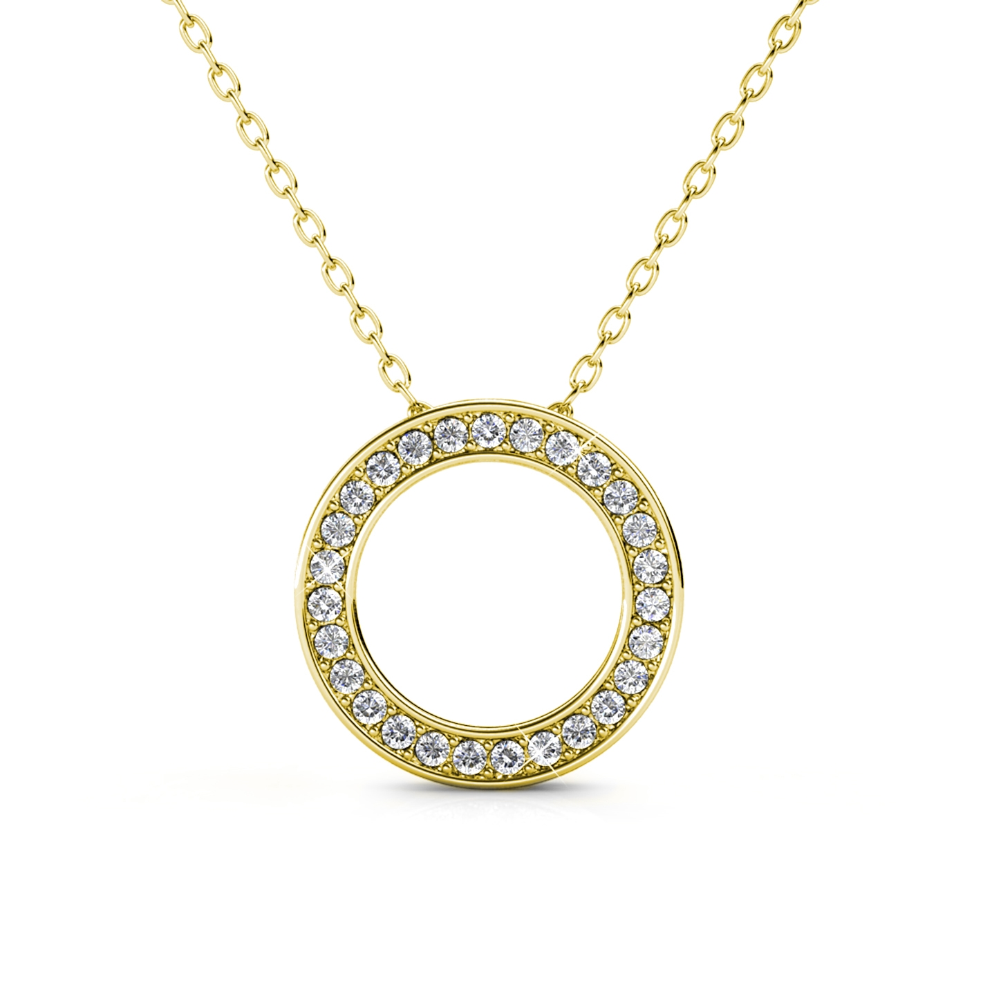 Ophir Anhänger - Gold und Kristall Einheitsgröße