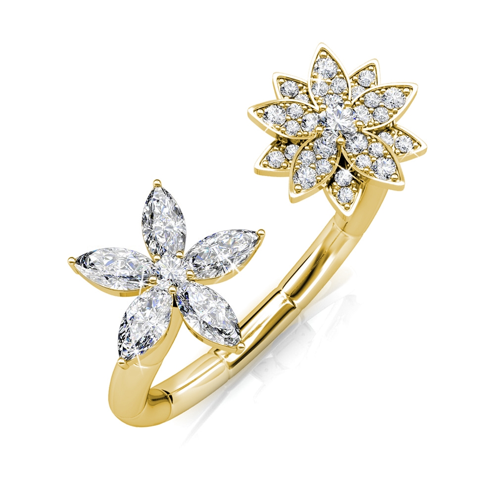Fraternal Bloom Ring - Gold und Kristall Image