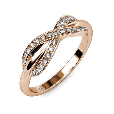 Trist Ring - Roségold und Kristall Image