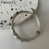 Foxanry Silber Farbe Armband für Frauen Trend Vintage elegante Party kreative Design Lotus Schmuck