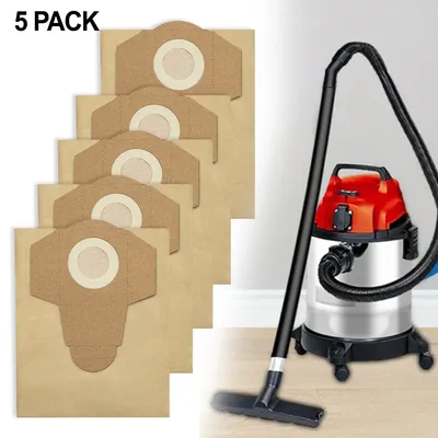 5 stücke 20L Für Einhell Nass Und Trocken Vakuum Beutel Für BT-VC 1250S Vakuum Filter Beutel Image