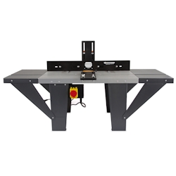 EBERTH Oberfräsentisch 100cm, TC3-TF1000 aus Aluminium Druckguss mit Führungsnuten für Anschläge Image