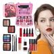 Xummpxuk Makeup Kit for Teens,Large Capacity Make Up Kit Portable Cosmetic Set - Waterproof Makeup Palettes with Eyeshadow Dress-Up Accessories for Teenager
