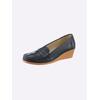Slipper CASUAL LOOKS, Damen, Gr. 39, blau (dunkelblau), Glattleder, sportlich, Schuhe