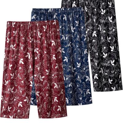 TEMU 3pcs Women's Plus Shorts, Plus Size Retro Floral Print Waistband Loose Shorts