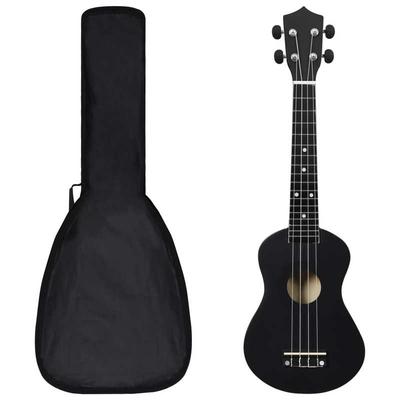 "TEMU Ukulele Set With Bag For Kids Black 23"""