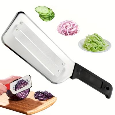 TEMU 1pc Steel Cabbage - Sharp Vegetable For Sauerkraut, Coleslaw, Salad - Metal Ergonomic - No Image