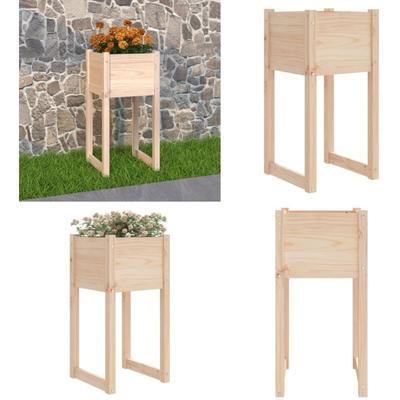Vidaxl - Pflanzkübel 40x40x81 cm Massivholz Kiefer - Pflanzkübel - Hochbeet - Gartenmöbel Image
