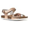 Sandale GEOX "J ADRIEL GIRL", Kinder, Gr. 26, rosegoldfarben metallic, Synthetik, metallic, modisch, Schuhe, Mädchen Sandale, Sommerschuh mit Fußbett