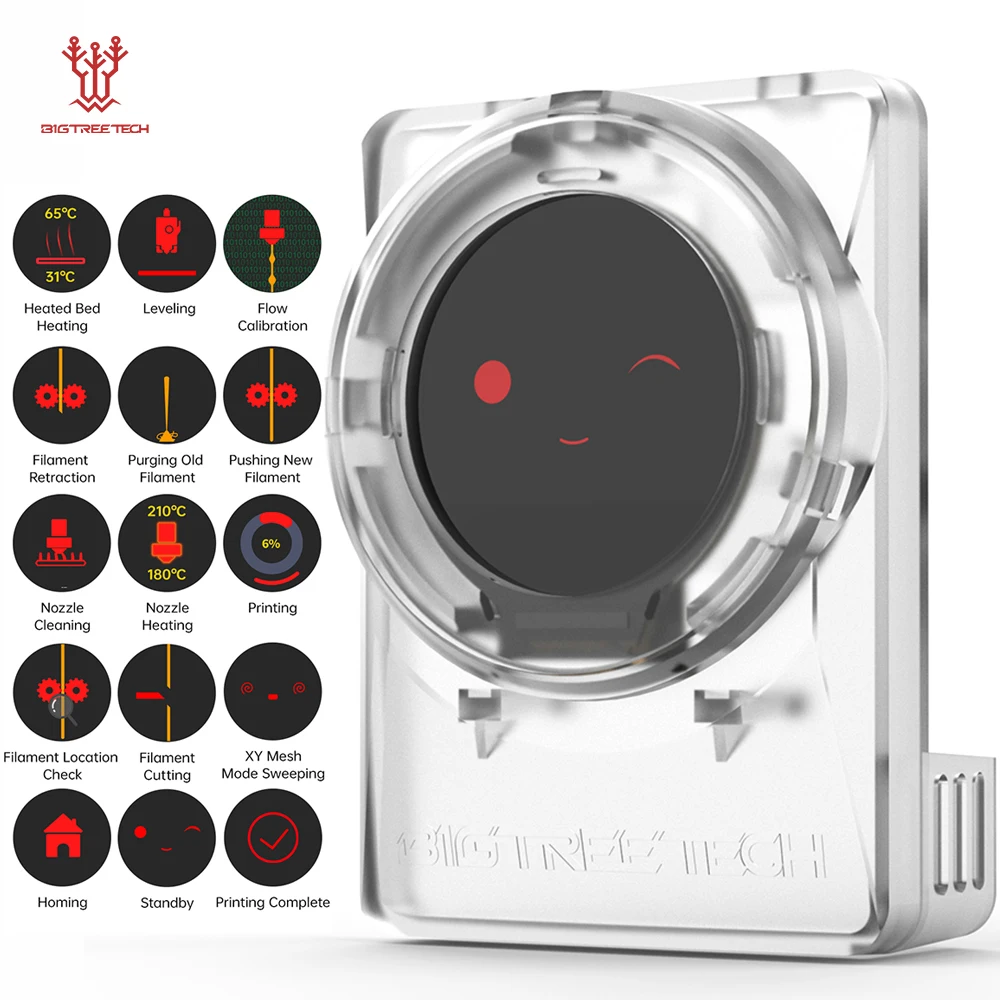 BIGTREETECH Panda Knomi Display-Bildschirm anpassen UI OTA Firmware Echtzeit-Updates für Bambu Lab P1 A1 X1 A1 MINI Panda Branch Image