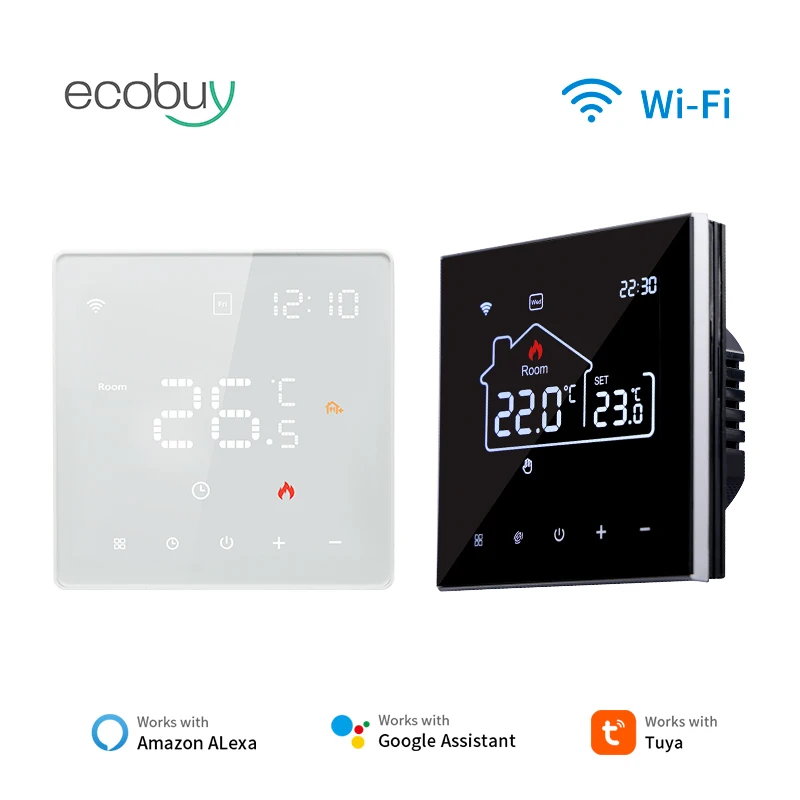 Tuya Smart WiFi Heizung Thermostat 220v Smart Elektrische Wasser Boden Heizung Temperatur Controller Für Google Home Alexa Alice Image