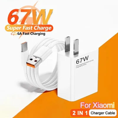 Für for xiaomi 67w ladegerät turbo schnell lade adapter usb typ c kabel für mi 14 15 ultra for redmi note 14t 13t 14 13 pro for poco x7 x6 f6