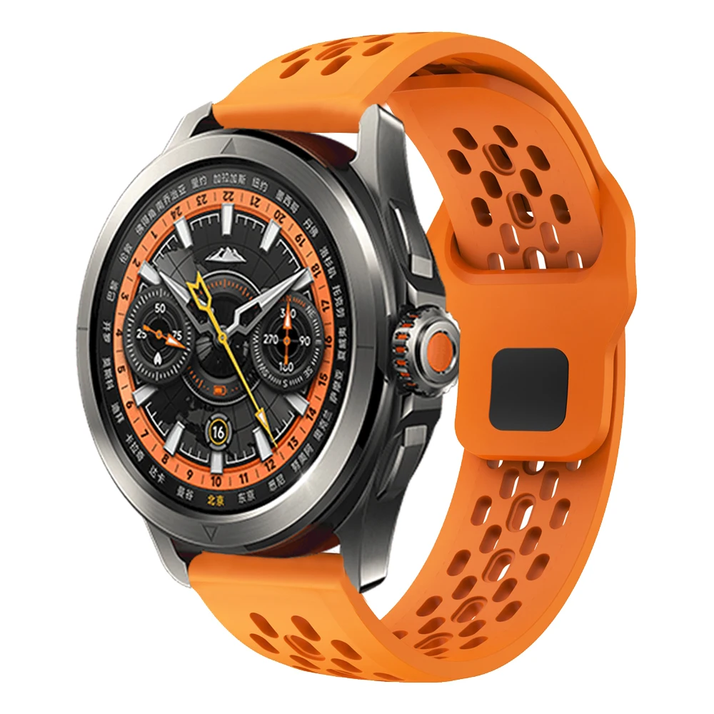 22mm Sport Atmungsaktives Silikonarmband Für Xiaomi Uhr S4 Sport /2 Pro / S3 S2 46MM / Mi S1 Aktive Armband Armband Image