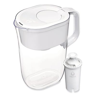 Brita Tahoe Water Pitcher with Standard Filter, 10 Cups, Clear, 2/Carton (CLO50684CT) Case of 2 Brita® Beverage and Water Pitchers