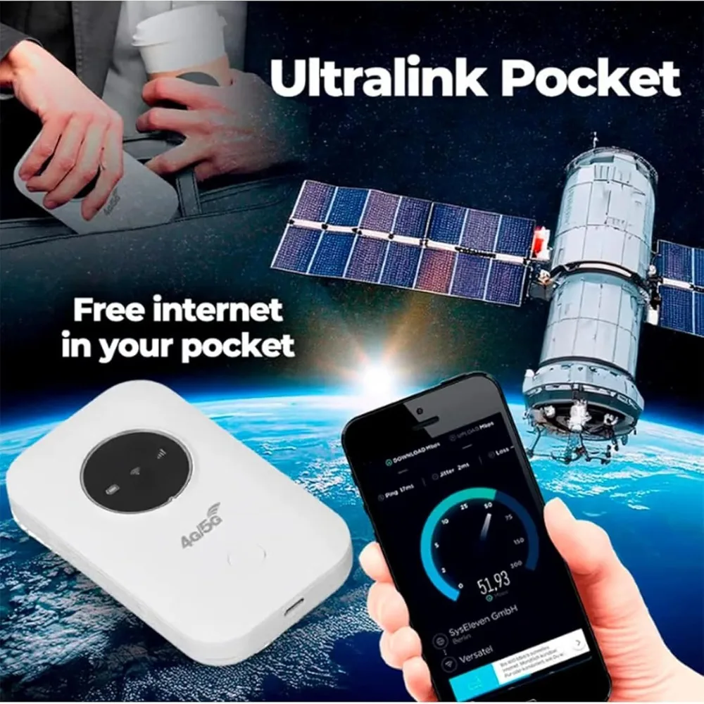 Nouveau Internet gratuit de poche Ultralink dans votre poche], routeur Portable Ultraink Pocket WiFi Ultralink Pocket Internet 4/5G
