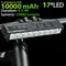 10000mAh Bicycle Light 17 LED Front Double Bracket Power Bank MTB Mountain Bicycle Lamp Bike