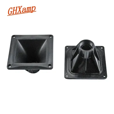 GHXAMP 4.5 inch 115mm*115MM Tweeter Horn Driver Head 34MM Homemade Speaker Plastic ABS Shell
