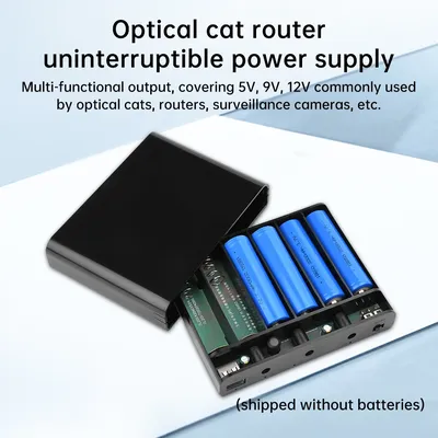 5V 9V 12V Output 6x 18650 Battery UPS Uninterrupted Power Supply DIY Power Bank Box for House Router