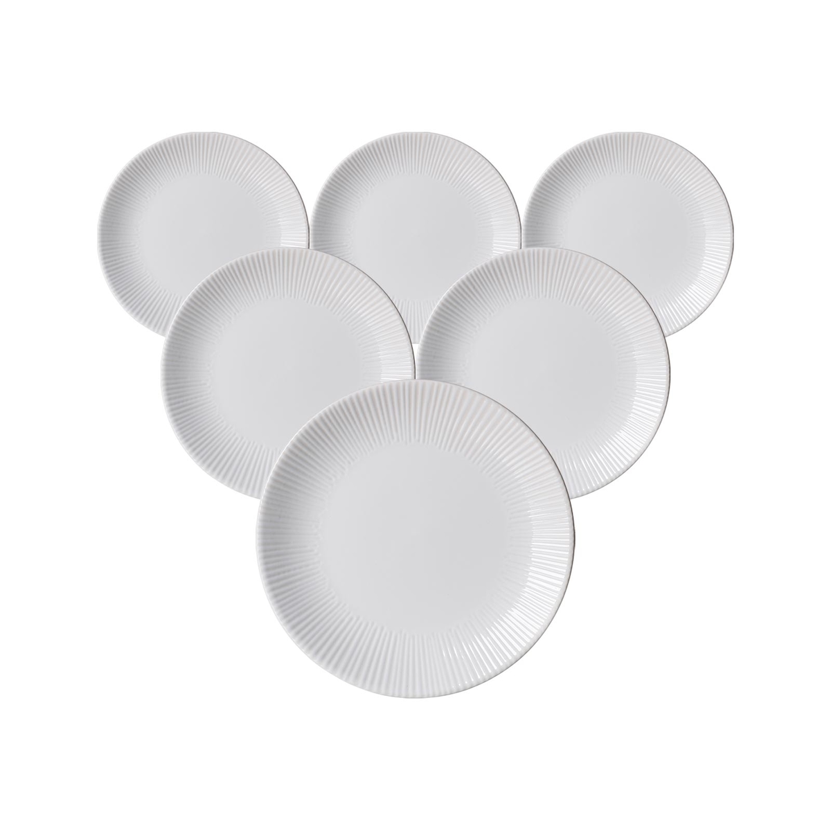 Ritzenhoff & Breker Banda Dessertteller ø 21 cm 6er Set Weiß Image