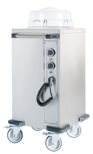 Mobiltherm TB50, Fahrbarer Tellerspender 1 Röhre, beheizt für ca. 60 Teller, 490 x 520 x 900 mm Image