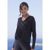 Strickpullover FRENCH CONNECTION, Damen, Gr. 36/38, schwarz, Rippstrick, Obermaterial: 50% Viskose (LENZING ECOVERO), 28% Polyester, 22% Polyamid, unifarben, casual, bequem hüftlang, V-Ausschnitt, Langarm normaler Saum, Pullover, mit V-Ausschnitt,...