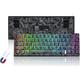 LQXQ M68 HE V2 Keyboard 60% Magnetic Switch Rapid Trigger, Hall Effect Topographic Gaming Keyboard, Wired RGB Custom Mechanical Keyboard, PBT Keycaps for Mac/Win (Black)