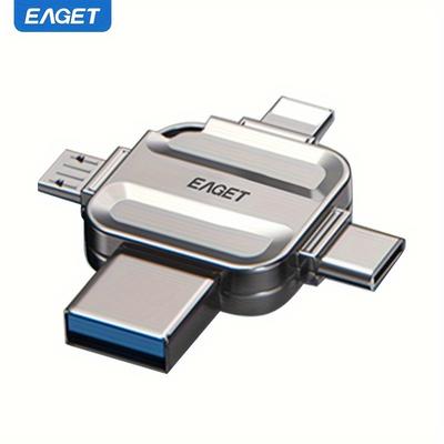 TEMU Eaget 32/128g Usb Flash Drive Small Portable Usb Usb/micro Usb/type-c/ios Usb Stick For Mobile Phone Computer