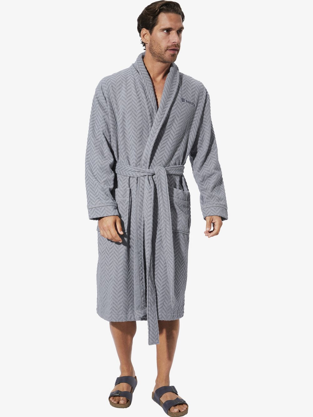 BABISTA Bademantel Herren grau, XXL Image