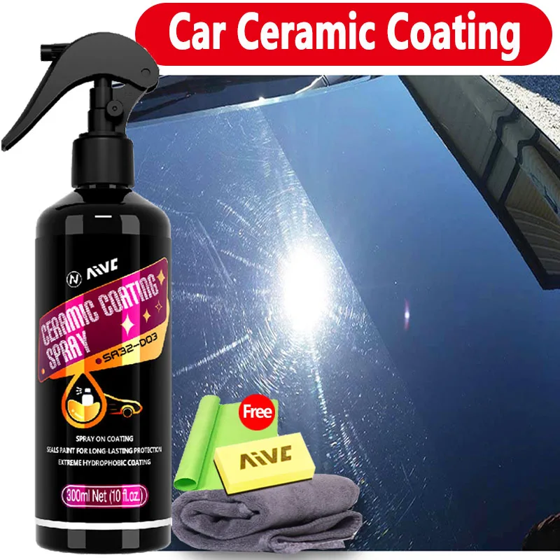 Keramikbeschichtung für Autolack, Spiegelglanz, Kristallwachs-Spray, Nano-hydrophob, schmutzabweisend, Auto-Detailing, Autoreinigungsprodukte Image