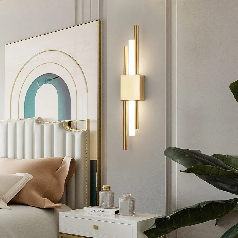 Nordic LED Wand Lampe Innen Beleuchtung Schlafzimmer Nacht Wohnzimmer Für Home Hotel Treppen Dekoration Lampen Moderne LED Wand Licht Image